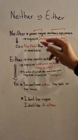 ⚖️ ¿Cuándo usar Neither y Either en inglés? 🤔 Explicación fácil y ejemplos claros