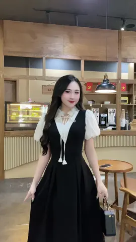 Váy thiết kế cổ hoa phối tơ, dáng A xoè dài #vaythietke #vayxinhmoingay #phongcach #vayxinh #vaydep 