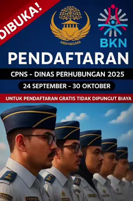 Kualifikasi Umum: ✅ Warga Negara Indonesia (WNI) ✅ Usia minimal 18 tahun ✅ Pendidikan sesuai kebutuhan formasi (SMA/SMK, D3, S1) ✅ Sehat jasmani dan rohani ✅ Berkelakuan baik, tidak pernah terlibat tindak pidana ✅ Mampu bekerja dalam tim, disiplin, dan bertanggung jawab Tugas & Tanggung Jawab: 🚦 Membantu pengaturan, pengawasan, dan pengendalian lalu lintas 🚌 Memberikan pelayanan di terminal, pelabuhan, atau bandara sesuai formasi 📑 Menyusun laporan administrasi transportasi 🤝 Mendukung program pemerintah dalam bidang transportasi publik.  ( UNTUK PENDAFTARAN BISA LANGSUNG DIARAHKAN KE LINK WEBSITE RESMI KAMI DI BIO PROFIL.TERIMAKASIH.) #LokerDishub #LowonganDishub #DishubKarir #KarirPerhubungan #LokerTransportasi #InfoLokerDishub #RekrutmenDishub #LokerPemerintah #LowonganKerjaDishub #KarirDishub #LokerBumnPemerintah #DishubIndonesia #Loker2025 #InfoKerjaDishub