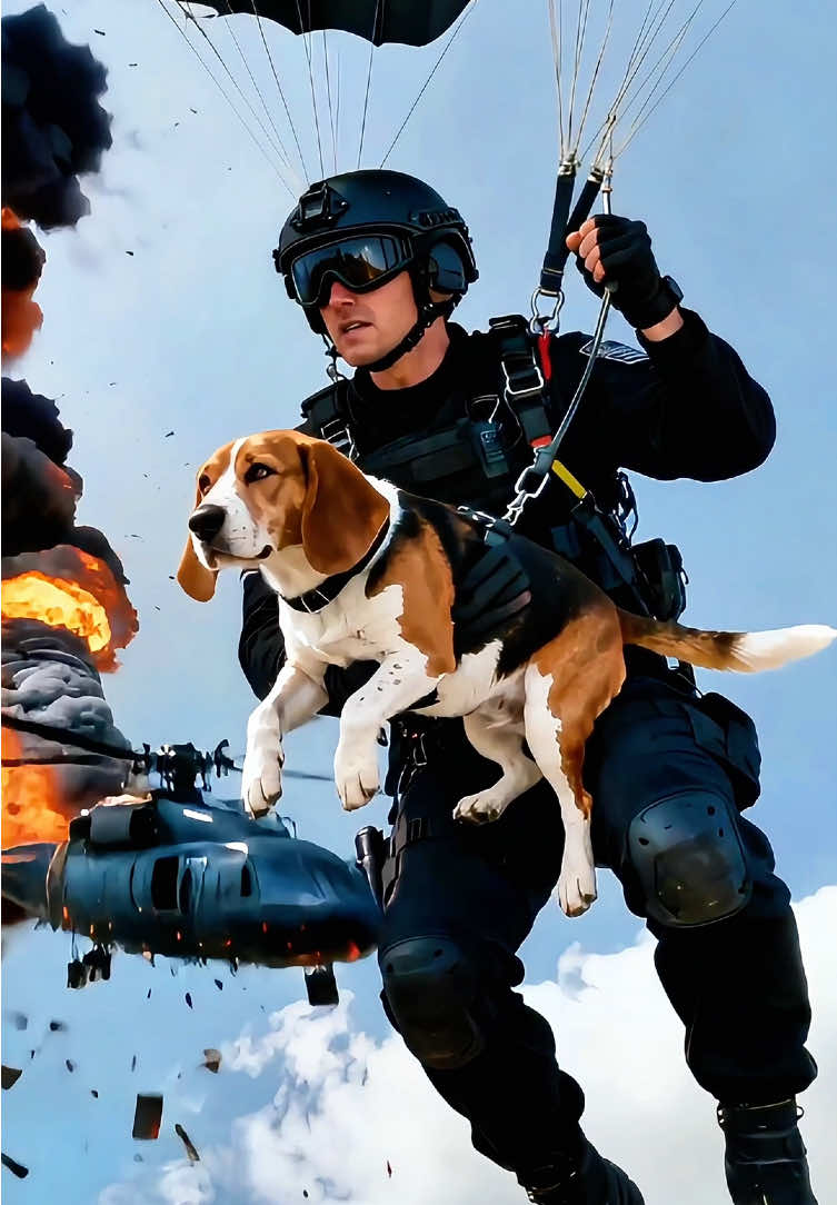 ✨ Brave Pup, Hero of the Skies #Dog #Fyp #animal 