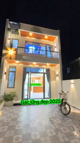 Nhà gác lửng đẹp lung linh về đêm#nhacap4 #nhamainhat 