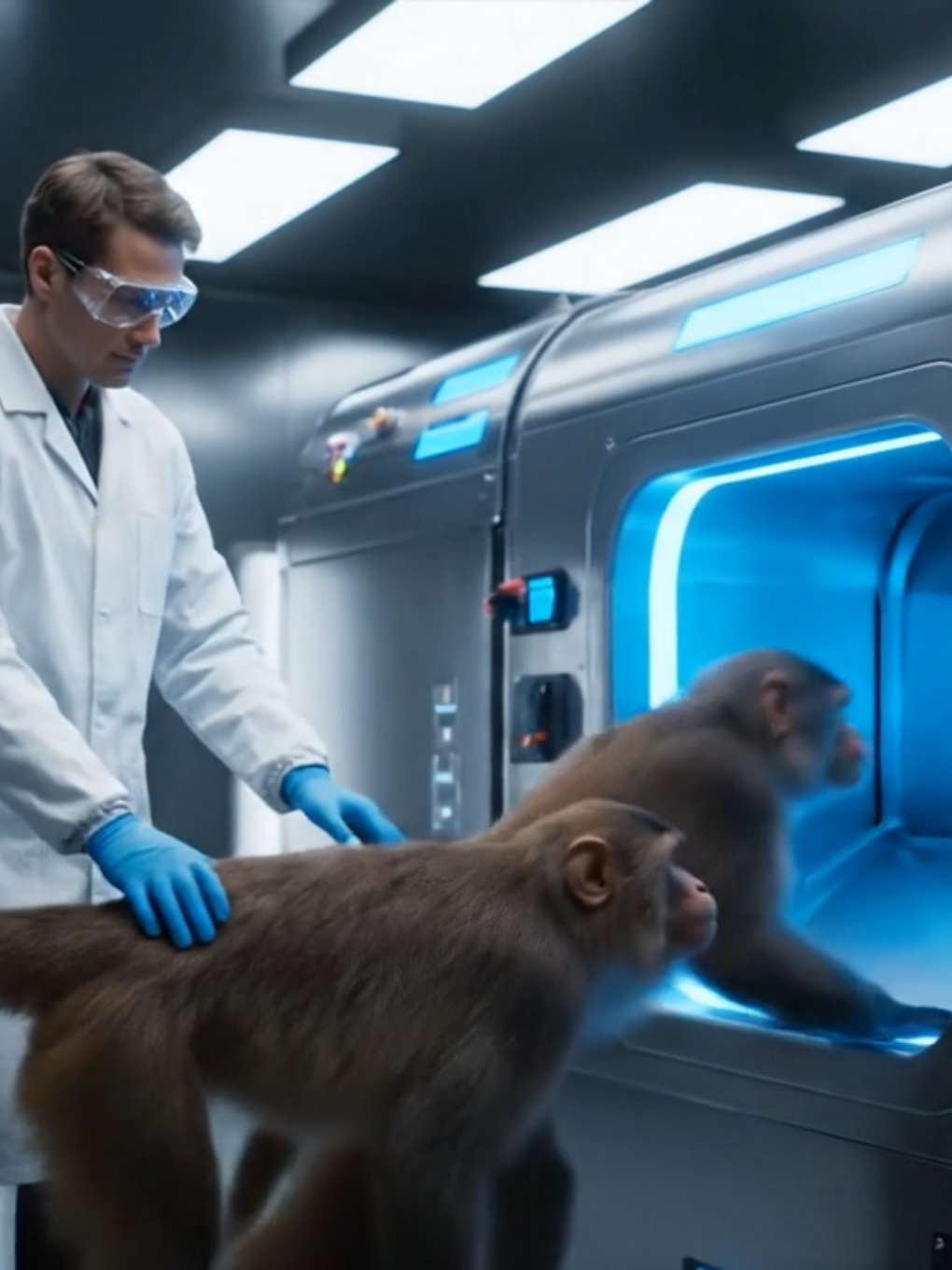 Ultra-realistic industrial 😱😱😱  #meat #monkeys #fyp #trending #viral 