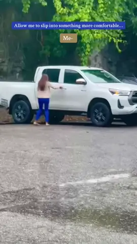Hilux to the rescue 🏃🏻‍♀️🙊 #theweekend #corporatelife #trini_tiktoks #fyp #hilux 