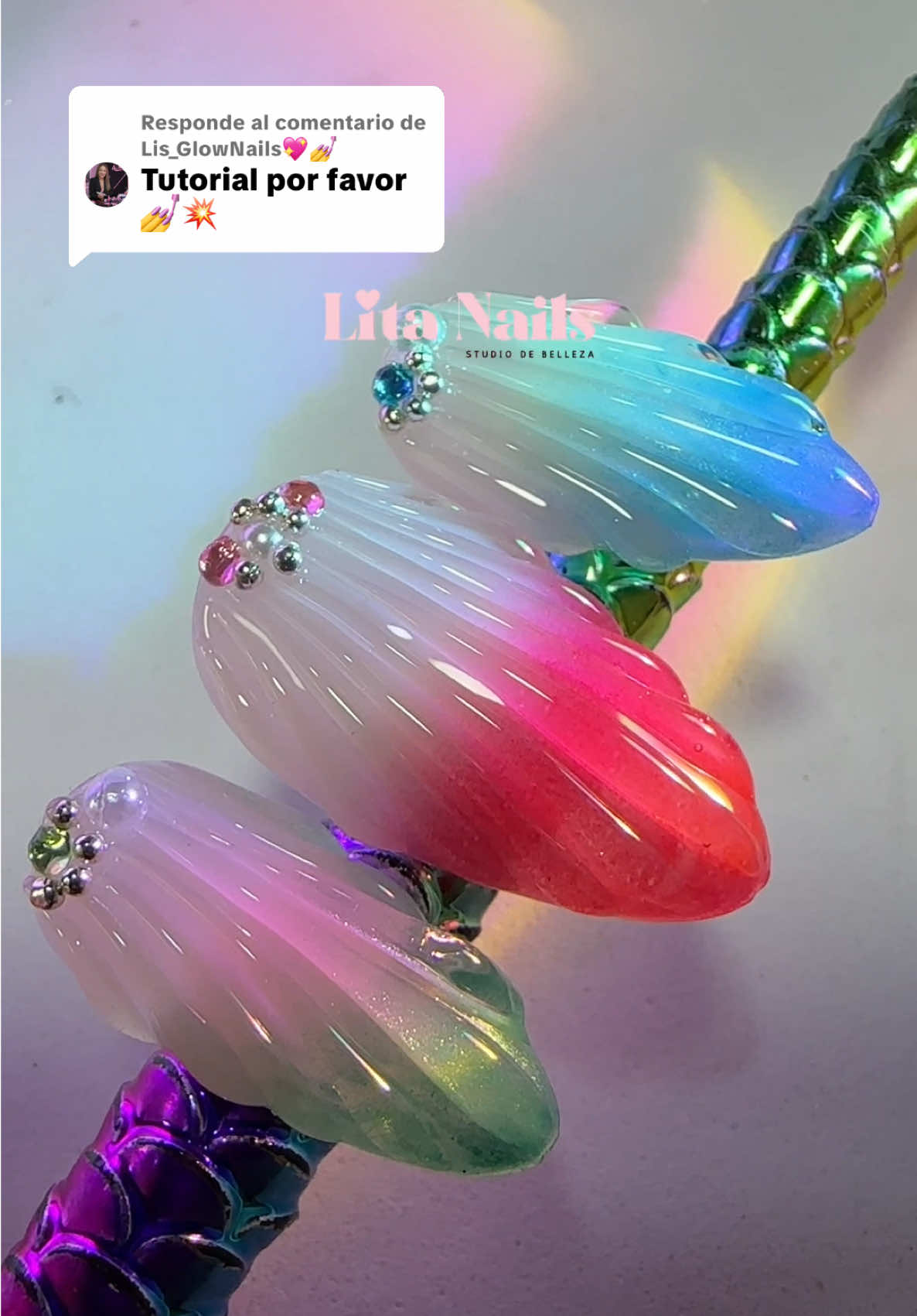 Respuesta a @Lis_GlowNails💖💅  hermosas, acabo de subir el video completo del nuevo Diseño de Uñas #uñasacrilicas #cursosonline #manicurista #manicurista #tendencia 