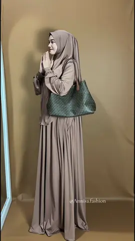 Rekom set gamis syar'i buat umroh kajian or daily #dress #gamis #abayastyle #bajumuslimah #setelanwanita 