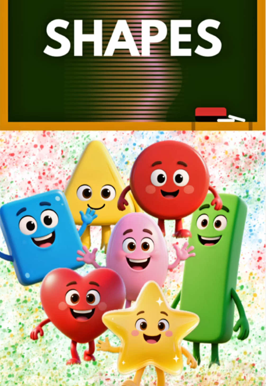 Shapes Song for Kids | Learn Circle, Square, Triangle & More | Fun Cartoon Learning 🎶 #ShapesSong #LearnShapes #KidsSong #EducationalSongs #preschool 