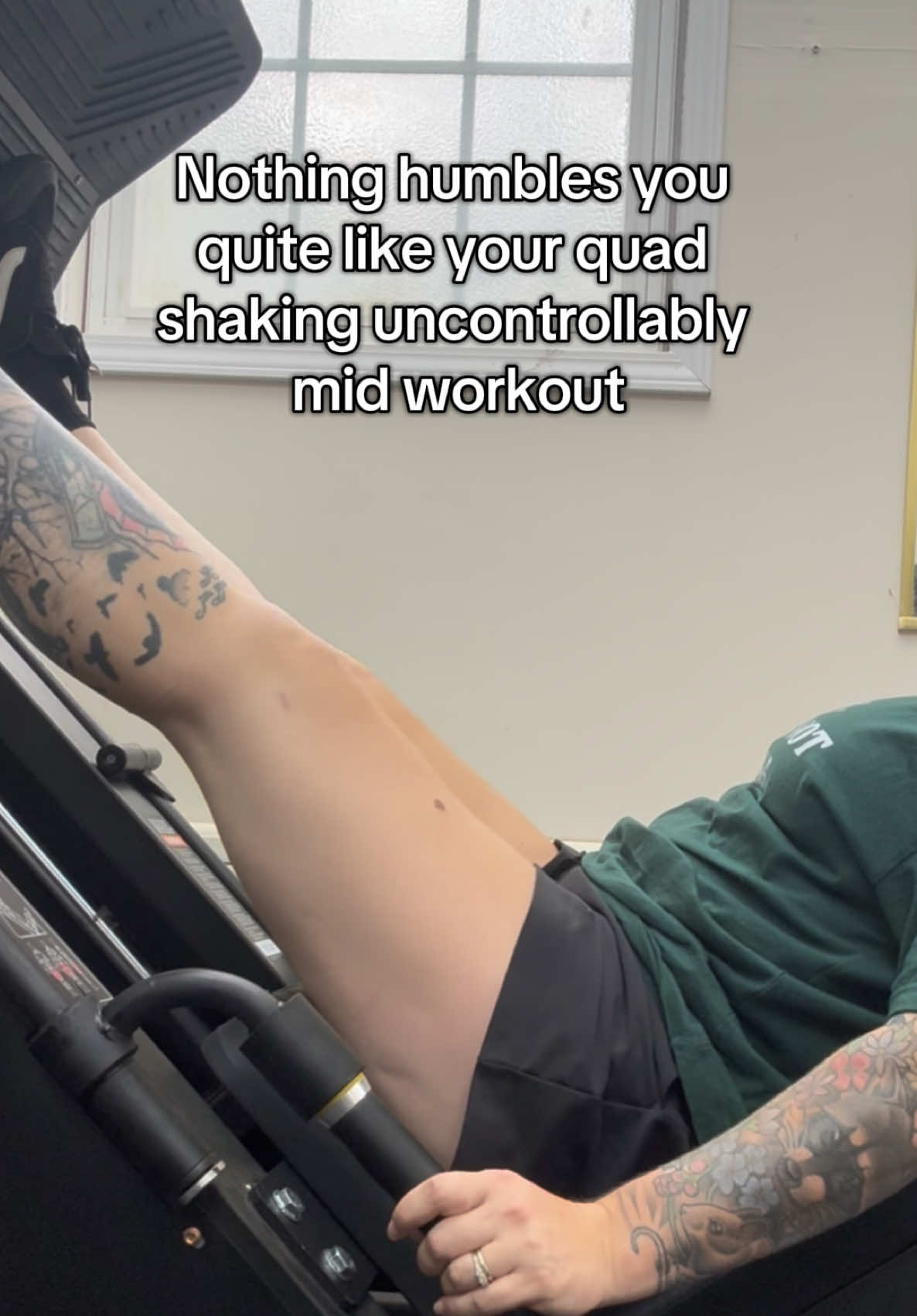 Every shaky rep means I’m getting that much stronger. #aclrehab #aclreconstruction #aclrecovery #kneesurgery #ACLRecovery 