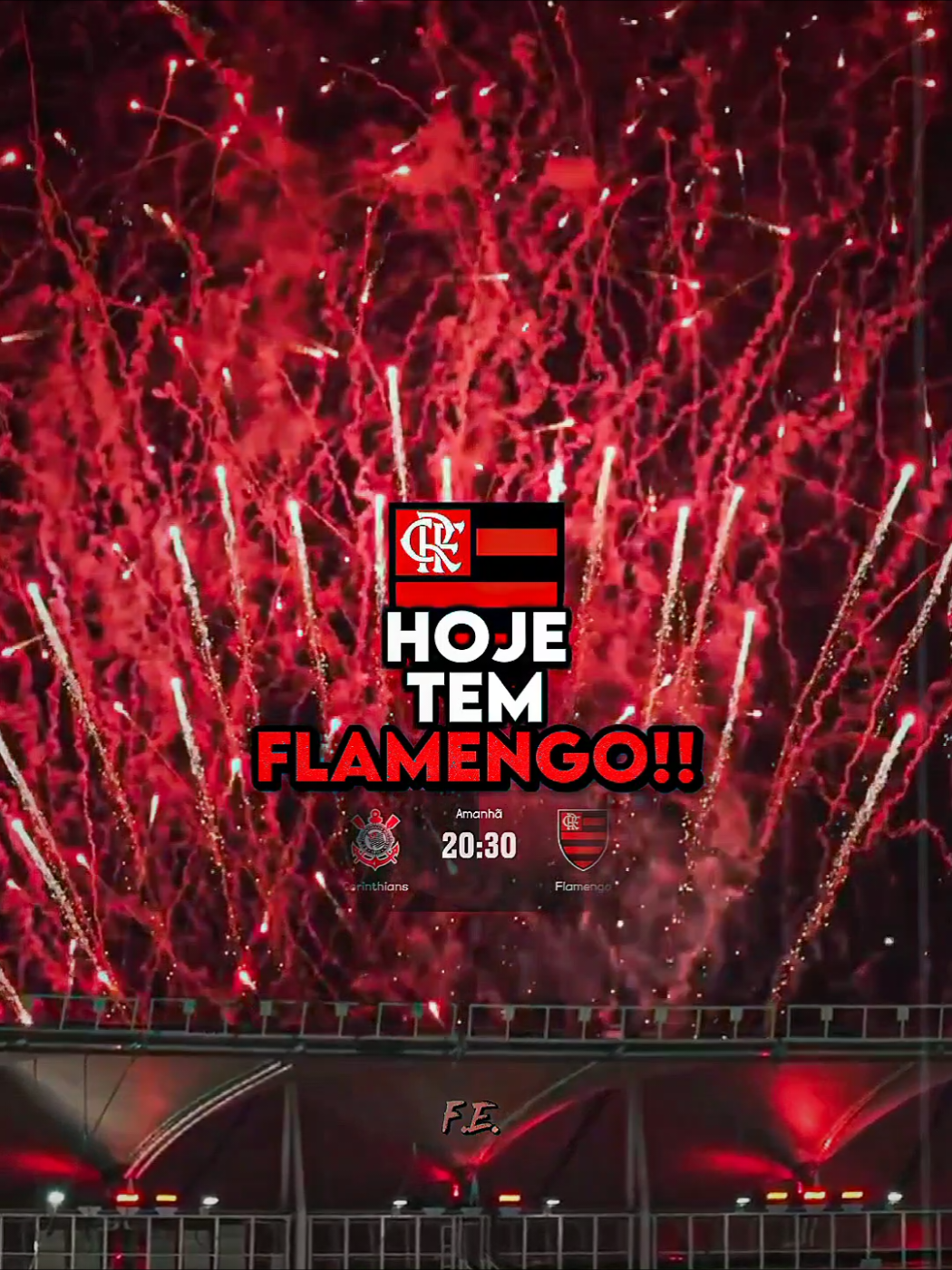 HOJE TEM FLAMENGO X CORINTHIANS!! 🤩🔴⚫ #flamengo #corinthians #flamengoxcorinthians #hojetemflamengo 