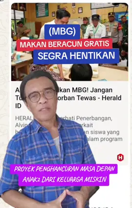 HENTIKAN PROYEK MAKAN BERACUN GRATIS (MBG), NGERI #mbg #prabowo #mahasiswa #dpr #fypage 