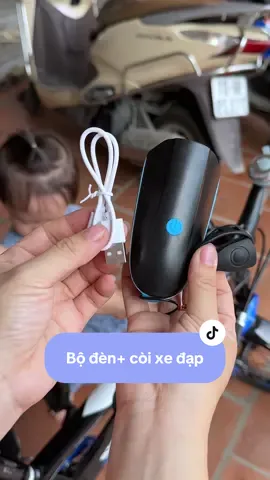 Lắp bộ ĐÈN + CÒI cho xe đạp, con đạp đi chơi cũng thoải mái hơn nha#denxedap #coixedap #dencoixedap #phukienxedap 