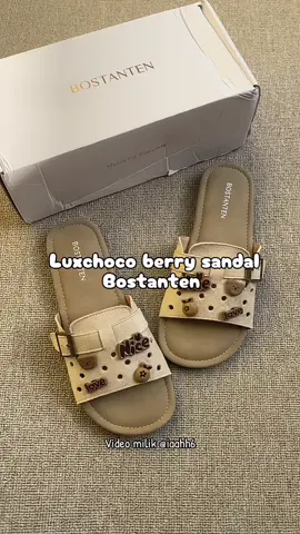 Luxchoco berry sandal @BOSTANTEN.SHOES cute banget #sandalwanita #sandal #bostanten #bostantenshoes 