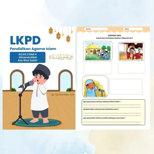 LKPD KELAS 2 BAB 4 ALHAMDULILLAH AKU BISA SHALAT PENDIDIKAN AGAMA ISLAM DAN BUDI PEKERTI  TERSEDIA 12 LKPD YANG SIAP DIGUNAKAN  #shalatfardhu #ADZAN #iqamah #pendidikanagamaislam #lkpd 