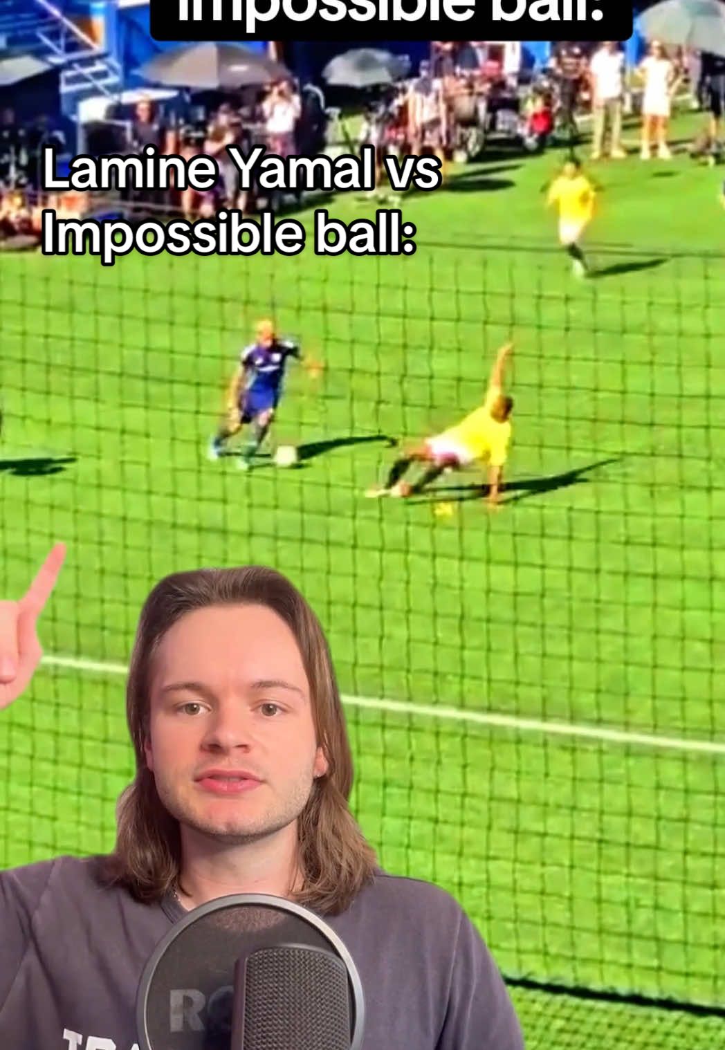 Lamine Yamal tests the impossible football… During a recent Powerade shoot, the budding superstar was seen missing the goal a number of times in a row, drawing criticism from fans. But look a little deeper, and it starts making sense.  Lamine Yamal was using the Adidas Trionda — the unreleased match ball for the 2026 World Cup. According to physicists, this could be the least controllable football since the 2010 Jabulabi, explaining Yamal’s lack of aim… 🤔🇪🇸 Here’s the Science: Nearly every football is based on the isocahedron, a shape with 20 faces. However, both the Jabulani and Trionda are based on the tetrahedron, which has just 4. When you turn this into a ball, the result is extremely round, triggering a phenomenon called “the knuckleball.”  Yeah, I know Yamal was likely only using it because the commercial will come out for the World Cup, but this reminded my of an interesting fact from 2010. Lionel Messi took 29 shots with the Jabulani and didn’t score a single goal — a World Cup record to this day. In fact, many top professionals all struggled with the Jabulani, except for Diego Forlan. Adidas reportedly sent him a Jabulani 3 months before the tournament, which he trained with every day after practice to learn the physics… Could that be what Adidas is doing here? Giving Lamine Yamal more reps with the upcoming ball so he has a breakout tournament with Spain? Probably not, but still an interesting theory. 😂 #football #Soccer #worldcup #sports #futbol 