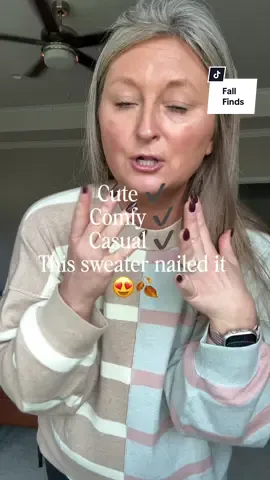 You already know I’m your girl for all things cute, comfy & casual and this sweater checks every box! ✔ Super soft ✔ Slightly oversized ✔ Easy to dress up or down Leggings, jeans, boots you name it. It fits true to size with the perfect cozy feel. #FallStyleStaple #SweaterSeasonReady #CozyGirlVibes #ComfyAndChic #fallootdinspo 