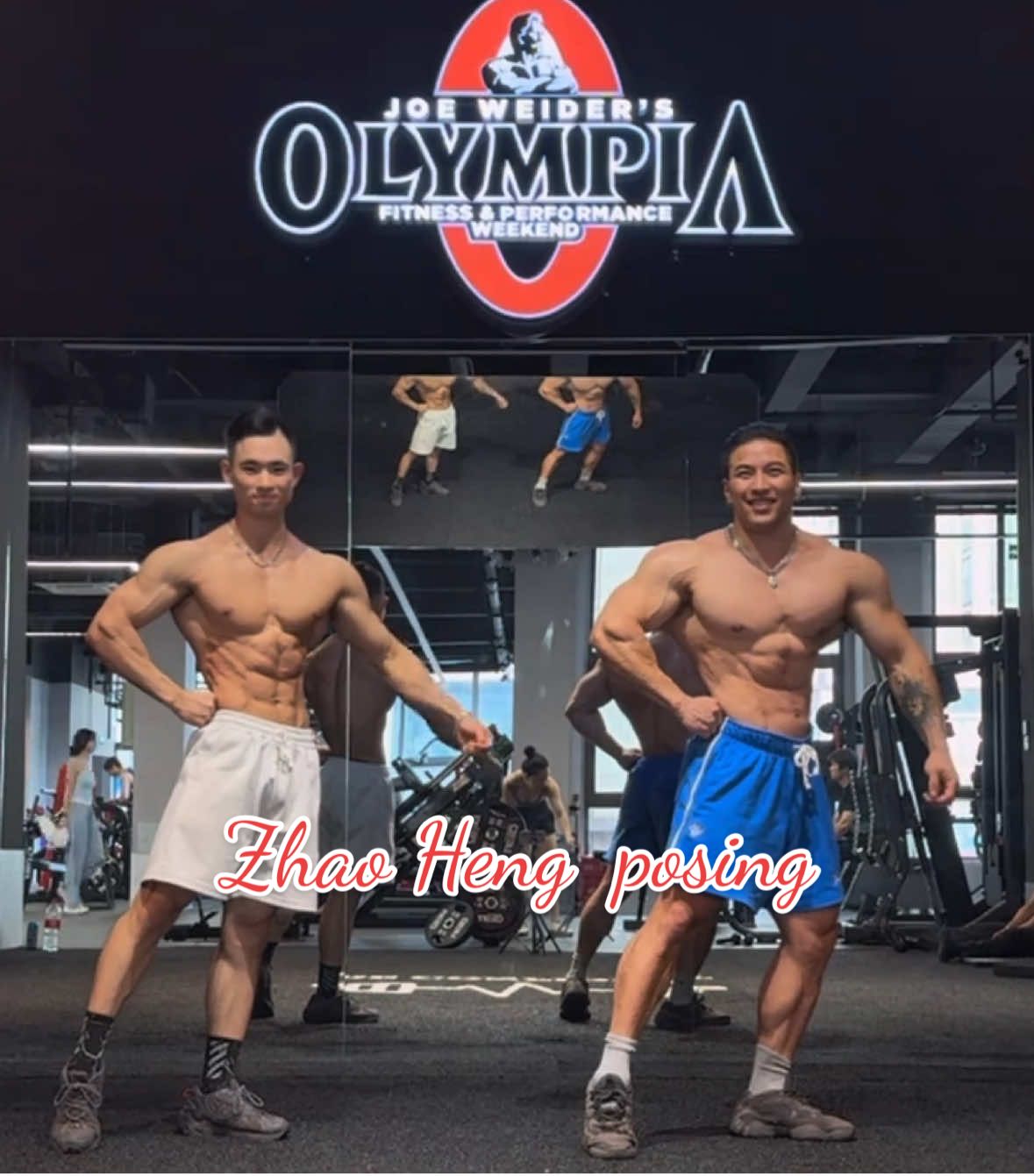 Zhao Heng được thánh này dạy posing bảo sao thần thái thế, thần thái thì top 1 luôn #gym #ifbb #mro #viral #mrolympia 
