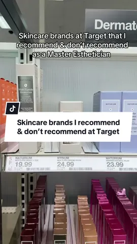 Skincare brands I recommend and don’t recommend as a Master Esthetician at Target #tricities #tricitieswa #tricitieswashington #tricitiesesthetician #richlandwa 