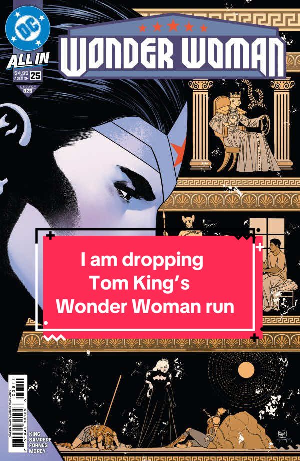 I have never dropped a Wonder Woman run before but i will not continue to support such blatant disrespect for my favourite character. This series does not represent Wonder Woman and has stripped her of all her core values. It is a Trinity story not a WW story. It is sexist and misogynistic. It pushes extreme propaganda. It is awful in every way. Daniel Sampere has incredible art but it’s not good enough to support this. #wonderwoman #dccomics #dc #comics #comictok 