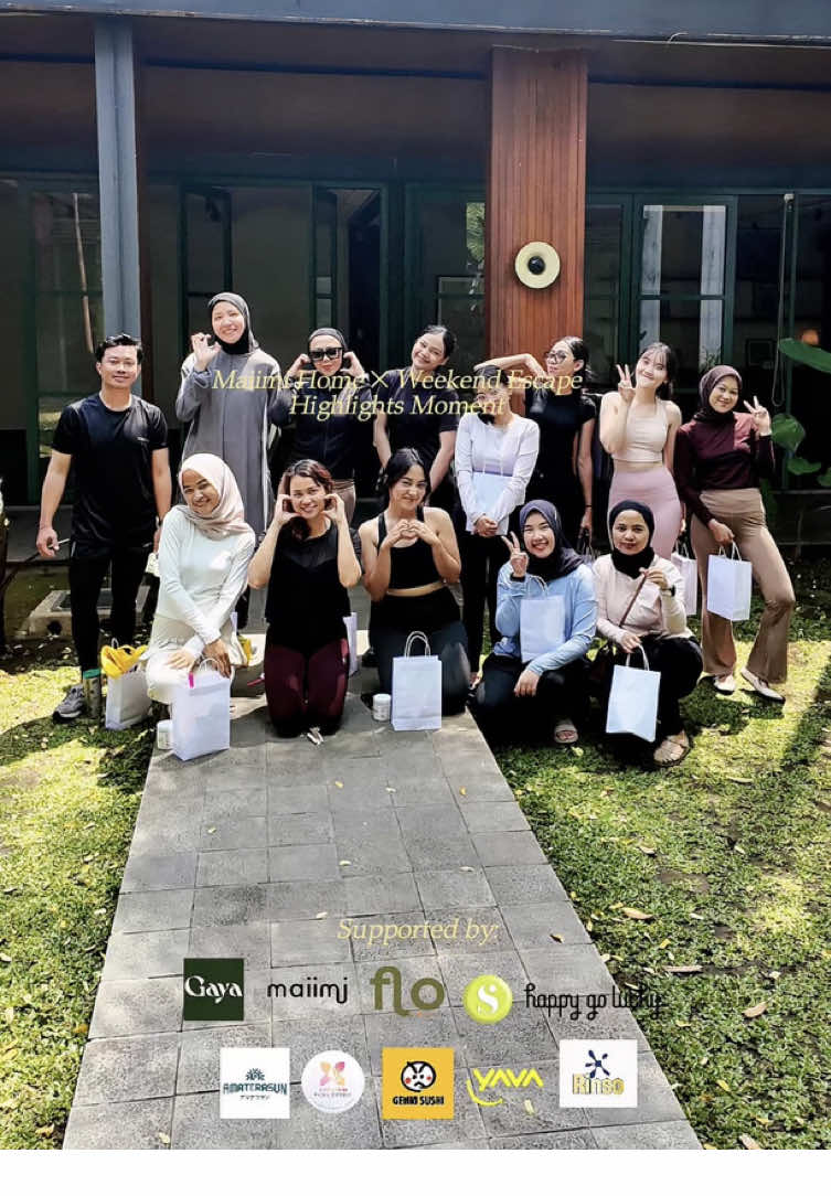 [Recap Moment Maiimi Home x Weekend Escape] Yesterday, September 27, Maiimi Home Held a special class in collaboration with Weekend Escape Guided by Coach Sisca, the morning yoga turned into such a warm, intimate, and joyful session! Big thanks to all our amazing sponsors for the support, to Coach Sisca for guiding our Yogis with so much love, and of course to our lovely Yogis in Bandung for flowing with us We can't wait to see you at another event in Bandung, Yogis!:3 @No. 1 Event Yoga BDG & JKT   #yogabandung #specialclassbandung #weekendescapebandung #gayabrasserie #yogaclassbandung