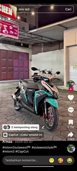 #mio m3 125 kece keren #fyppppppppppppppppppppppp #modifikasi #sabarsikit #mioom3 