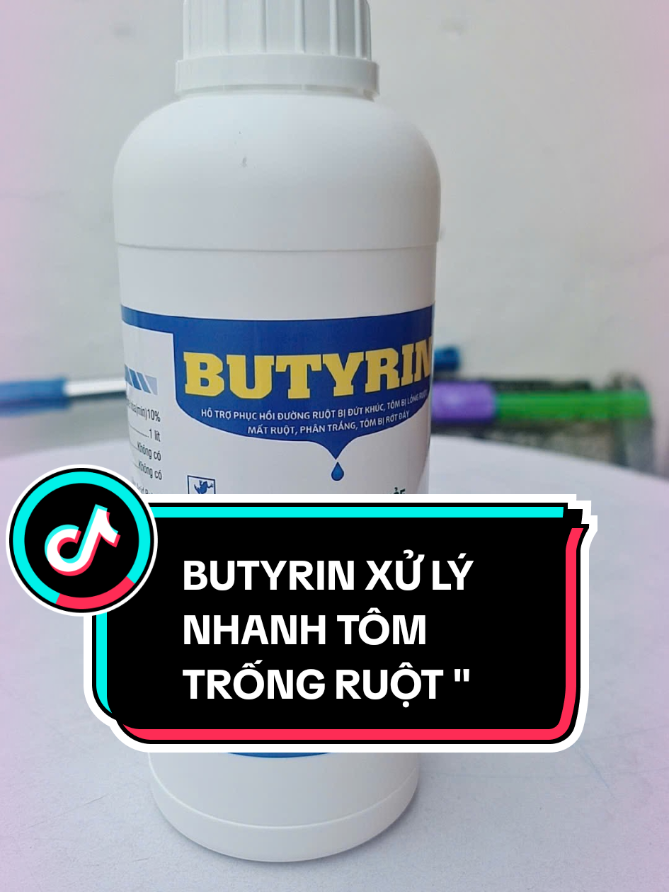 Butyrin xử lý nhanh tôm bị trống ruột , tôm bị lỏng ruột , tôm bị rớt đáy , #thuysan365 #nuôitôm #khanhargita #butyrin 