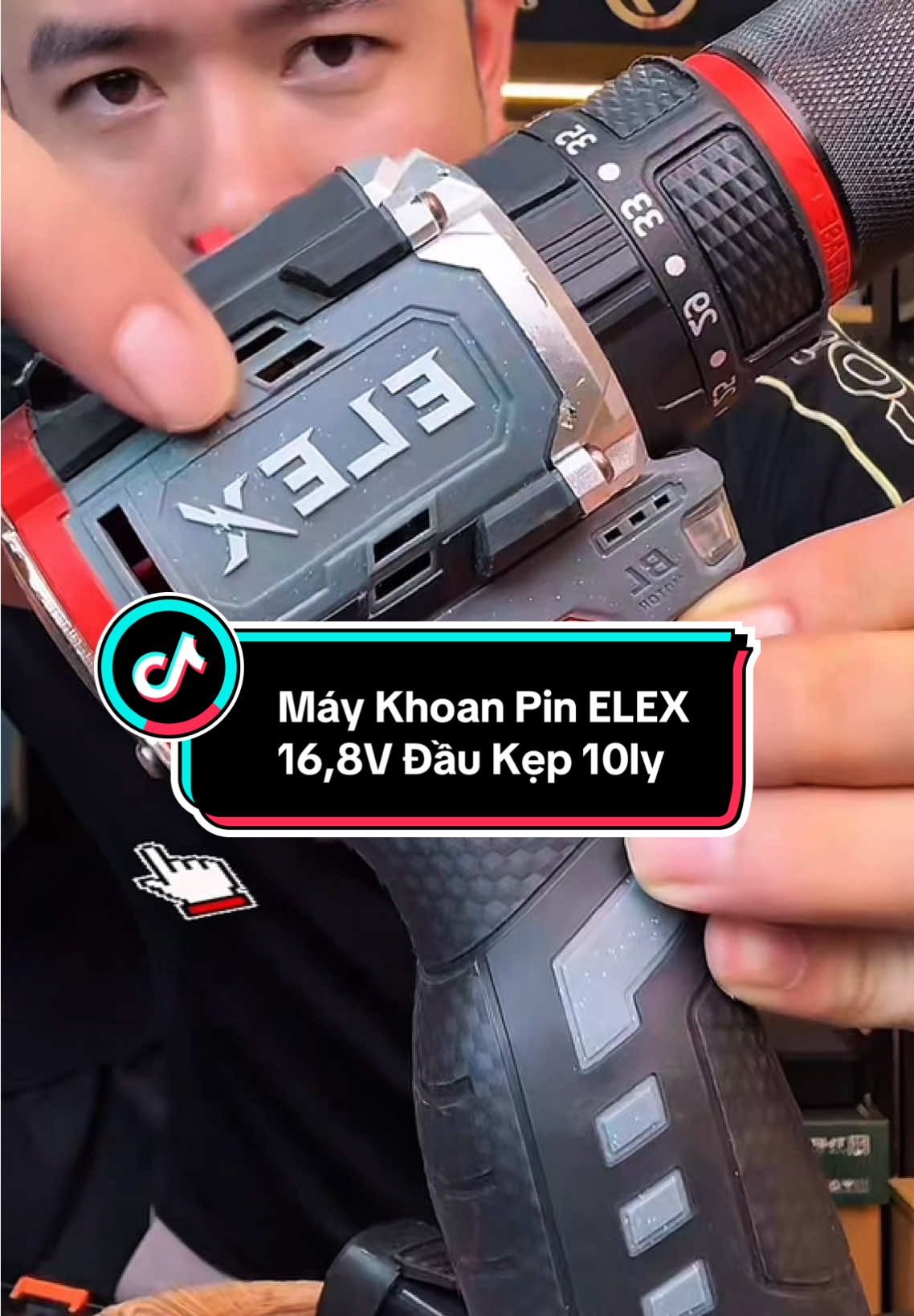 Máy Khoan Pin ELEX 16,8V Đầu Kẹp 10ly #sonreviewqn14 #maykhoan #maykhoanpin #maykhoan3chucnang #maykhoanpingiare 