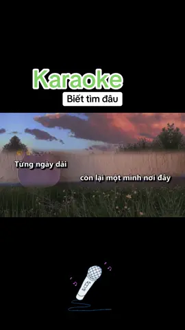 Từng ngày dài còn lại một mình nơi đây nhìn cánh chim bay ngang thấp thoáng trời xa lòng ngậm ngùi nhìn về cuộc tình đã lỡ ... #karaoke #solo #karaoketiktok 