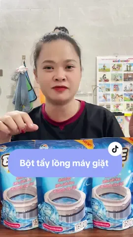 Bột tẩy lồng máy giặt giúp tẩy sạch lồng máy giặt quần áo thơm tho #giadinhnhatho98 #xuhuongtiktok #xuhuong #bottaylonggiat #maygiat 