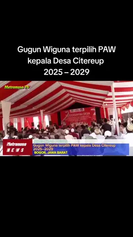Gugun Wiguna terpilih PAW kepala Desa Citereup 2025 – 2029