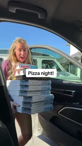 Anyone else’s husband always order way too much food? I feel like we did really good this time! Only one pizza left! He’s learning!!! 👏🏼 @Domino’s #pizzaorder #dominos #husbandandwife #familytime #pizzaparty 