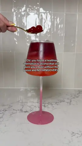 Powered by nootropics & adaptogens ❤️‍🔥👏🏼 #alcoholfree #mocktails #nonalcoholicdrink #sober #bonbuz 