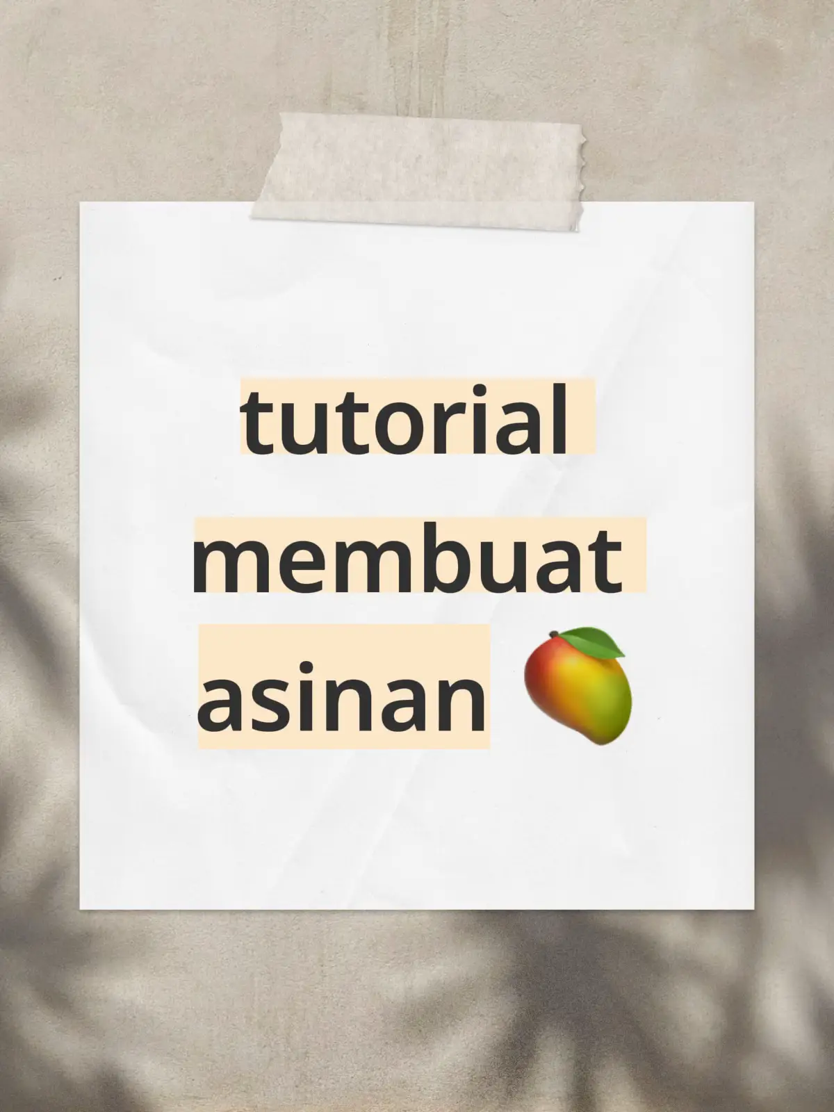 #asinanbuah #asinanmangga #fyp 