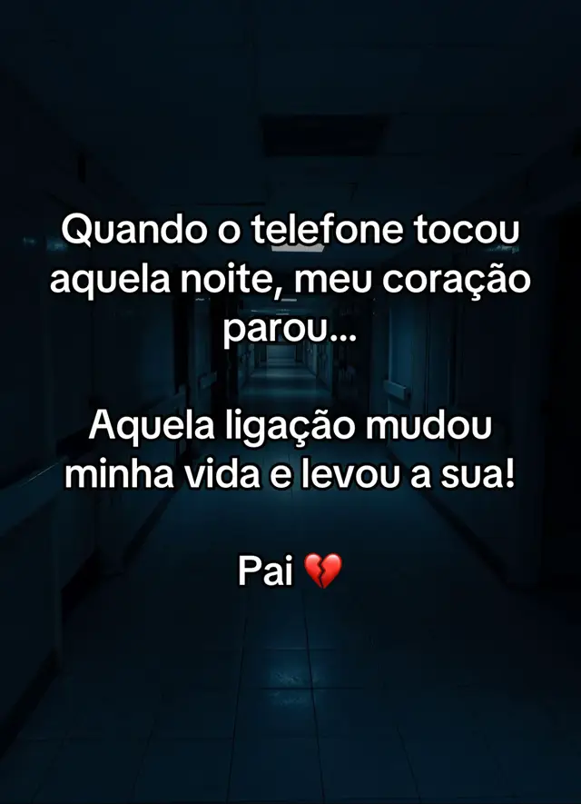 Quando me telefone tocou, meu mundo parou… 
