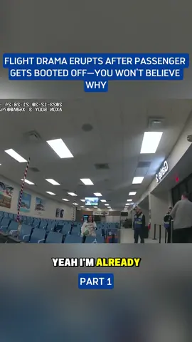 Flight drama erupts after passenger gets booted-off, you don’t believe why #fyp #viral #bodycam #police #policeofficer 
