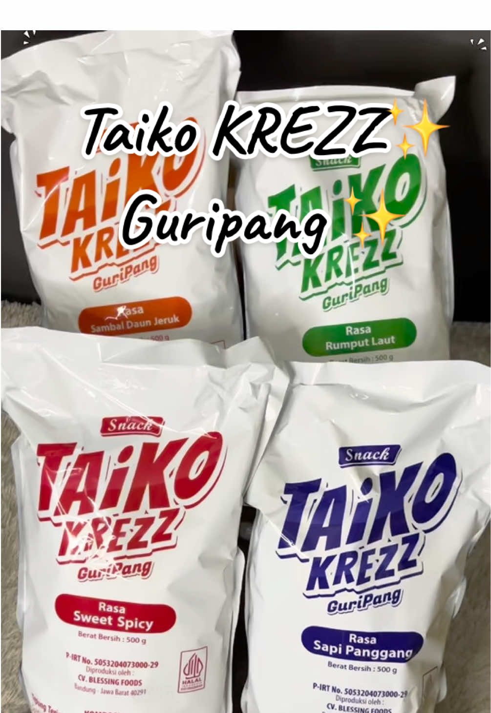 Taiko KREZZ Guripang 4 varian rasa ada banyak rasa baru harganya lagi murceee #guripang #taikokrezz #snackviral #cemilanenak #makananviral 