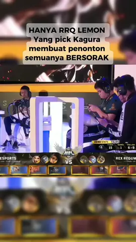 hanya rrq LEMON yang pick Kagura semua penonton bersorak #lemon #rrqlemon #MLBBNEXT2025 #NEXTJagoanMabar 