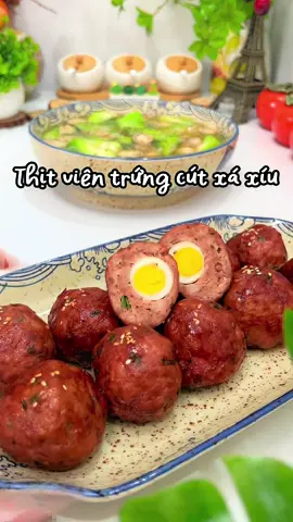Món thịt viên trứng cút xá xíu này ngon lạ miệng ghê #HảoThíchVàoBếp #thíchvàobếp #thíchnấuăn #nấuăncùngtiktok #thitvientrungcutxaxiu 