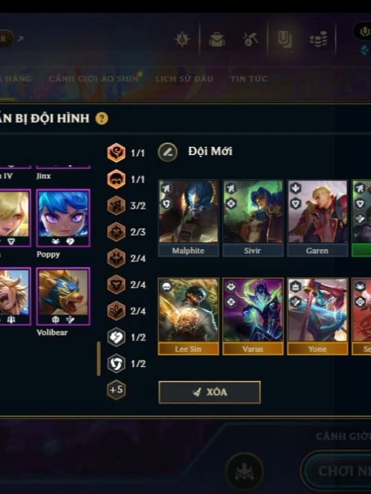 đội hình leo chế độ cảnh giới ao shin cho ae tham khảo #tftvietnam #tftmobile #tròchơi #tft #dtcl