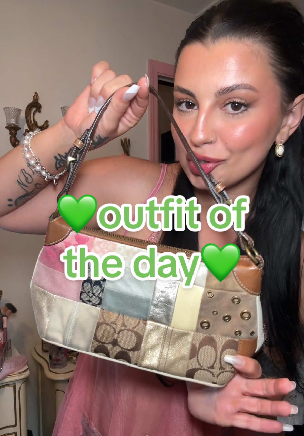 y2k thrifted outfit of the day 💖 early 2000s inspired fit styling lingerie #outfitideas #thriftedfashion #y2kfashion