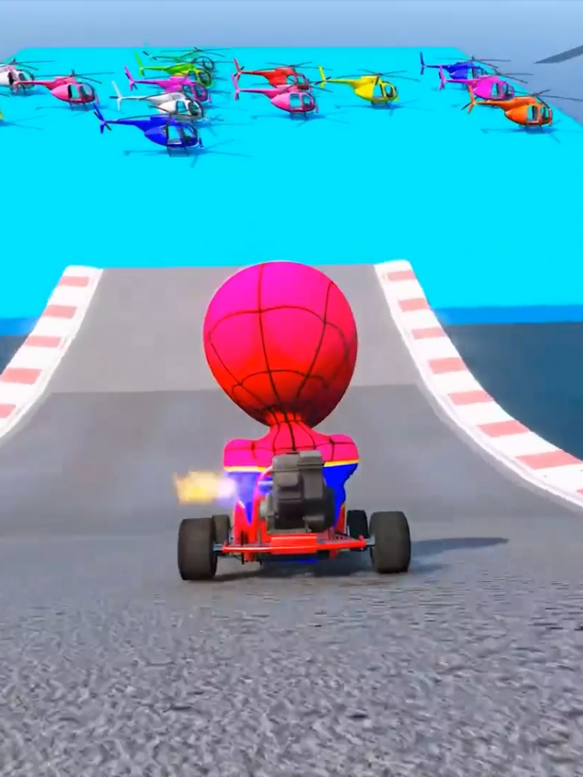 SPIDERMAN Car Race Challenge on Sea  Ramp SUPERHERO Hulk Moto BIKE JET SKI Race #spiderman #superhero #car #kids #kidsfun 
