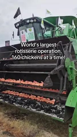 World’s largest rotisserie chicken operation and some good waffles! Thanks too @John Deere @Htours #wacowaffleco #wacotx #homesteadheritage (copyright wacowaffleco 2025) #bluecollar #FamilyFun 