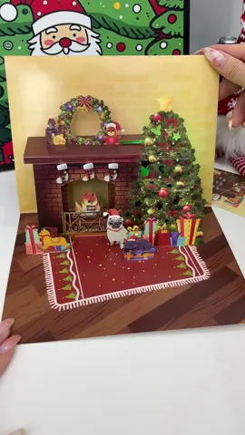 Surprise your loved ones with this 3D Musical Light-Up Greeting Card! 🎅🎄#christmas#christmascard#christmascountdown