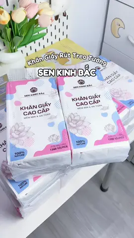 Combo 10 bịch giấy rút treo tường Sen Kinh Bắc #review #giayruttreotuong #senkinhbac #viral #tiktok 