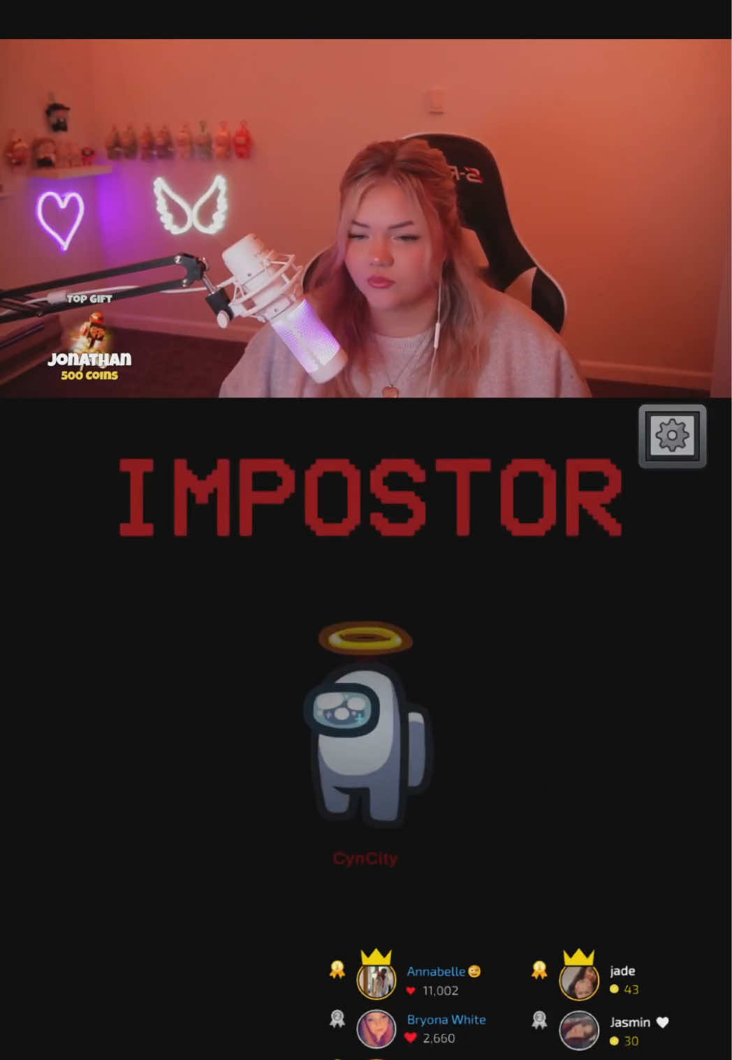 Luck or good game play? #AmongUs #gaming #tiktoklive #imposter #stream 