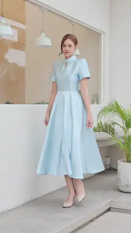 เจ้าหญิงสูงศักดิ์มากเว่อร์  เดรสออกงานทรงสุภาพสวยๆ พร้อมส่งค่ะ #เดรสไปงานแต่ง #luxury707 #รีวิวชุดออกงาน 