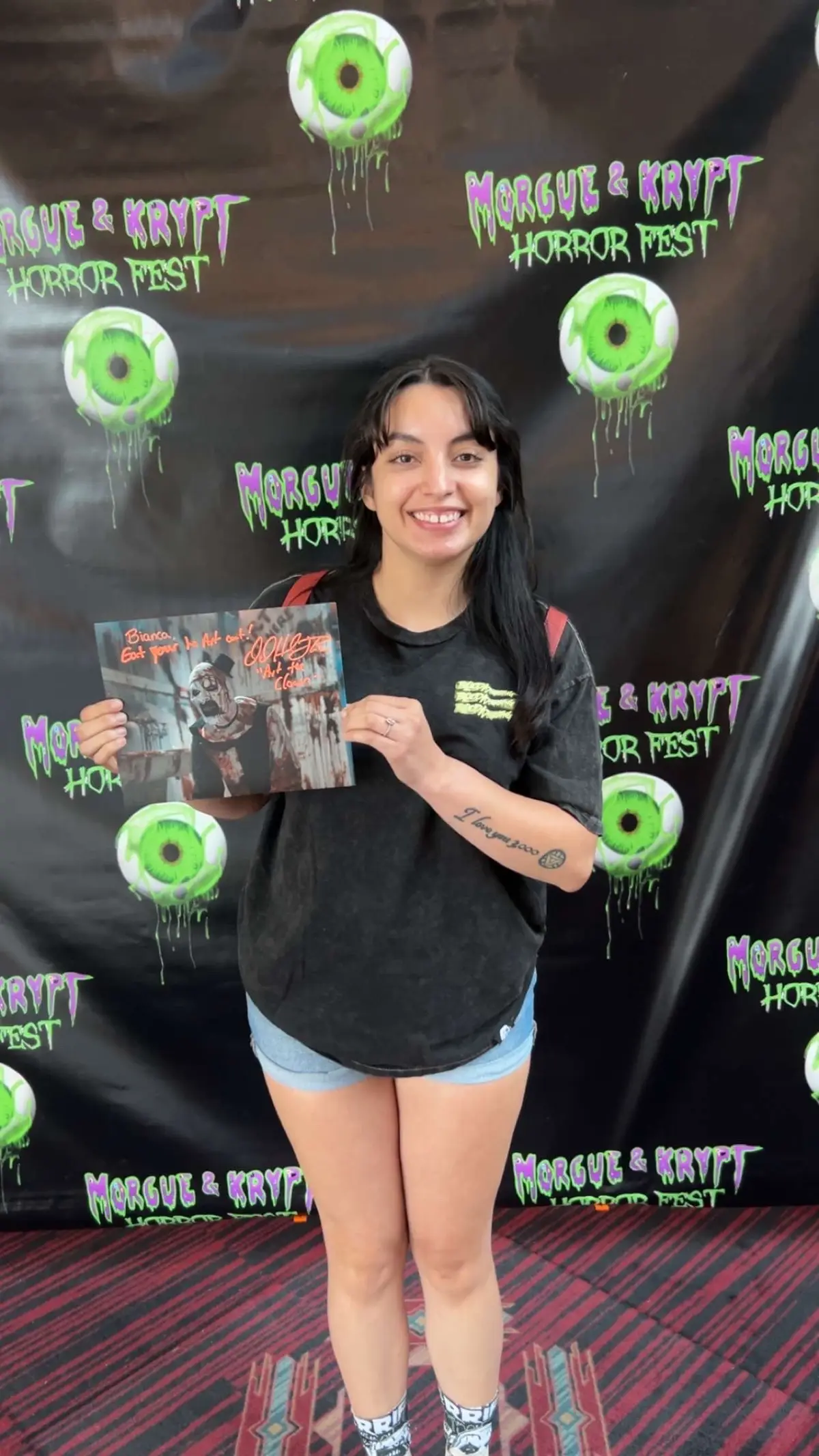 The best 3 1/2 hours i have ever waited in my life😭🫶🏻❤️ @David Howard Thornton  dreams do come true 🤍@Morgue & Krypt Horror 