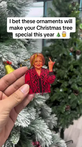 The Golden Girls Ornaments #ornaments #bettywhite #funnyornaments #thegoldengirls #christmas 