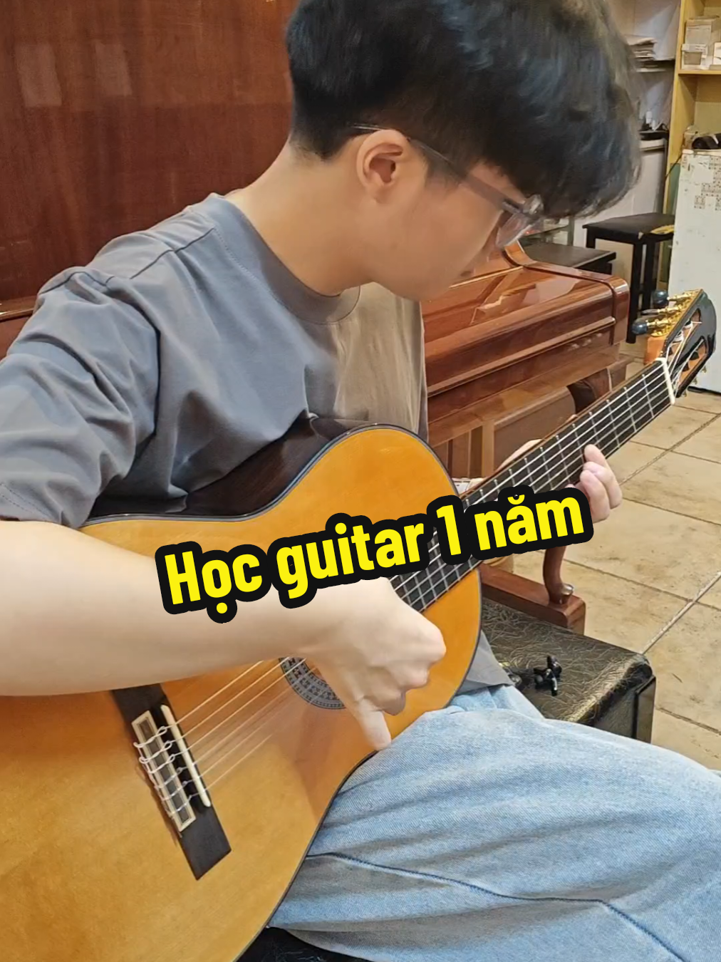 Trả lời @tuananhajja Chia sẻ quá trình tự học guitar của mình trong vòng 1 năm, các bác chuẩn bị mua guitar về học có thể lưu lại nhé #viral #pianoplus #khanhnghichcongnghe #louisguitar 