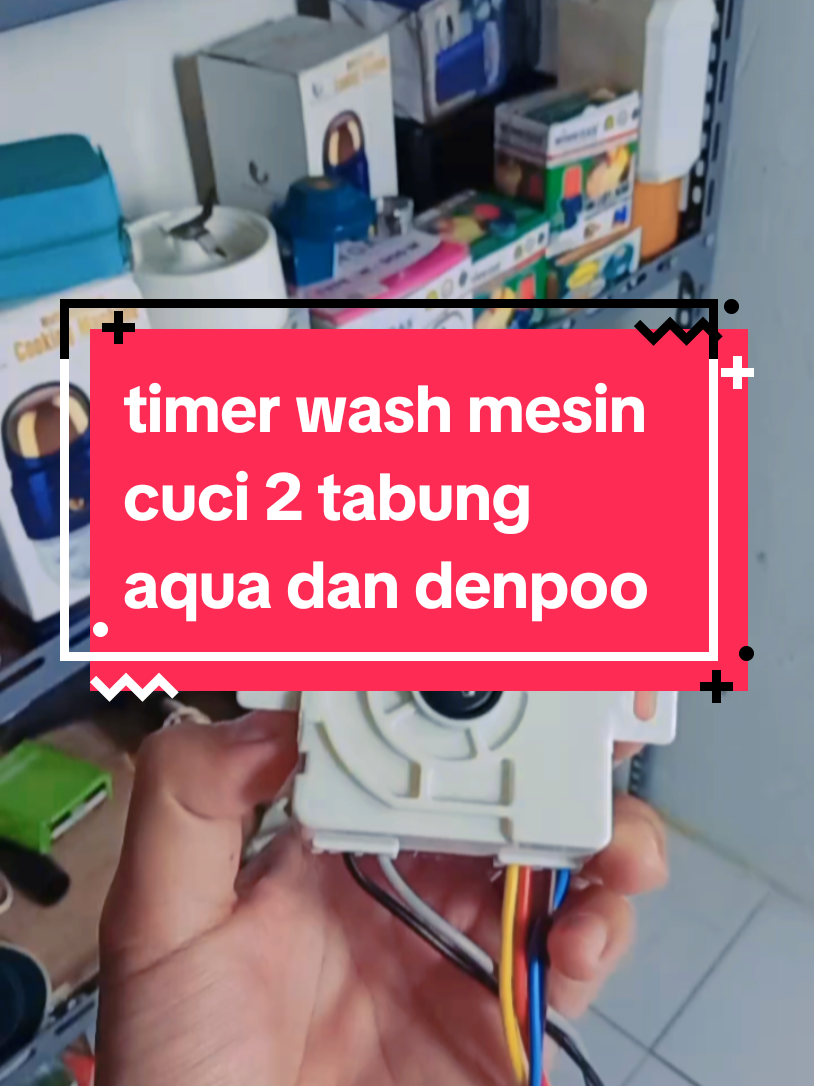 timer wash 6 kabel kaki miring buat aqua dan denpoo#timer #mesincuci #promo 