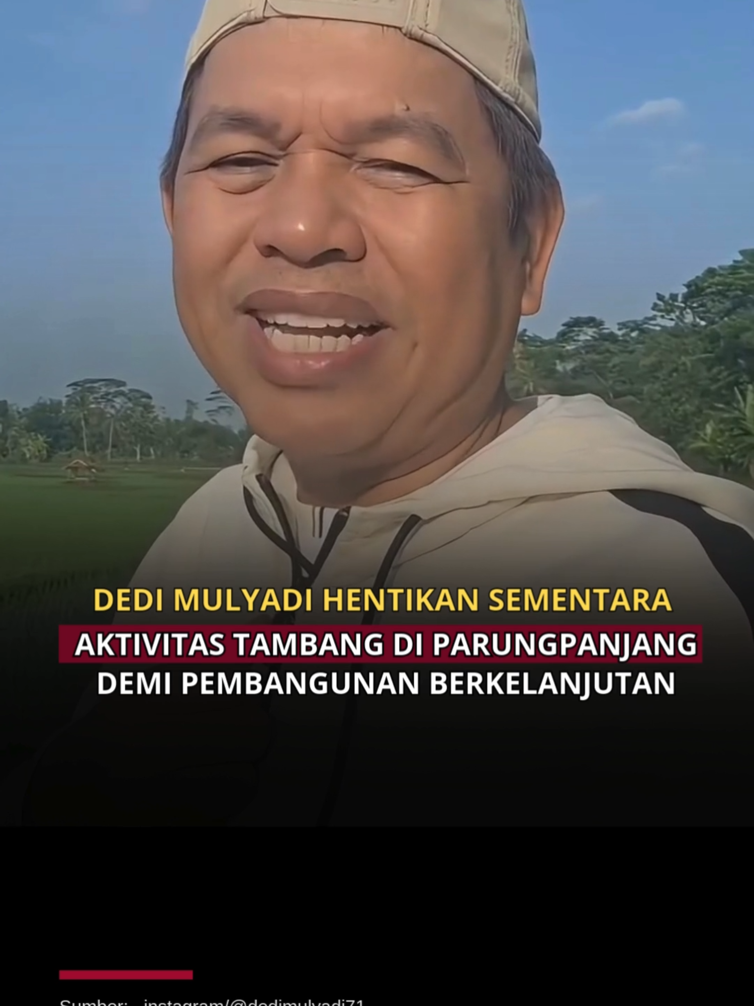 ⛏ Gubernur Jabar, Dedi Mulyadi, hentikan sementara tambang di Parungpanjang, Rumpin, dan Cigudeg! Langkah tegas ini diambil demi pembangunan infrastruktur yang berkelanjutan.  Jangan sampai hasil kerja keras cepat rusak akibat truk tambang. Sanksi diberikan setelah pengusaha tambang beberapa kali menyeleweng aturan. Peringatan sudah dilayangkan, kini keputusan resmi berlaku sejak 25 September 2025. -muti #DediMulyadi #JawaBarat #Tambang #PembangunanBerkelanjutan #SanksiTambang #InfrastrukturIndonesia #BeraniTegas