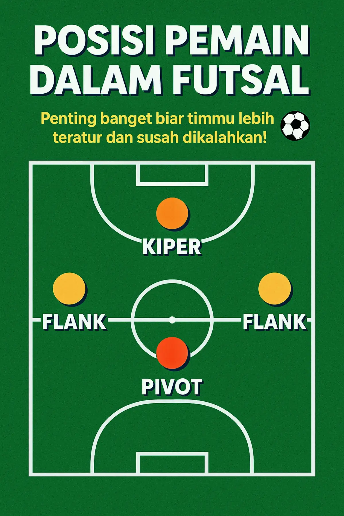 Berikut beberapa posisi dalam futsal #viral #fypシ゚viral #futsal #futsalindonesia #tipsandtricks 
